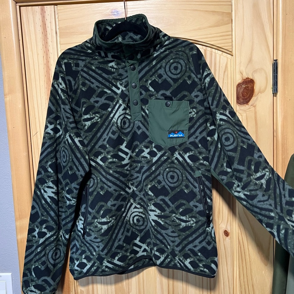 KAVU TEANNAWAY SNAP FLEECE, Men’s, Medium